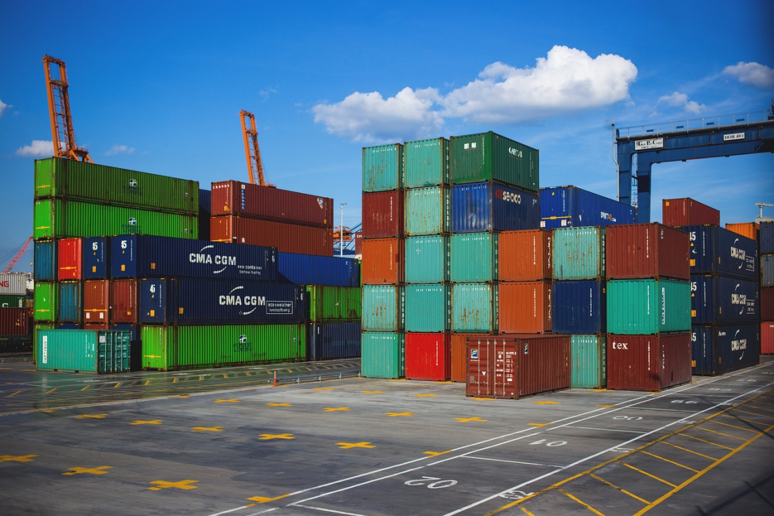 shipping containers and warehouse logistics